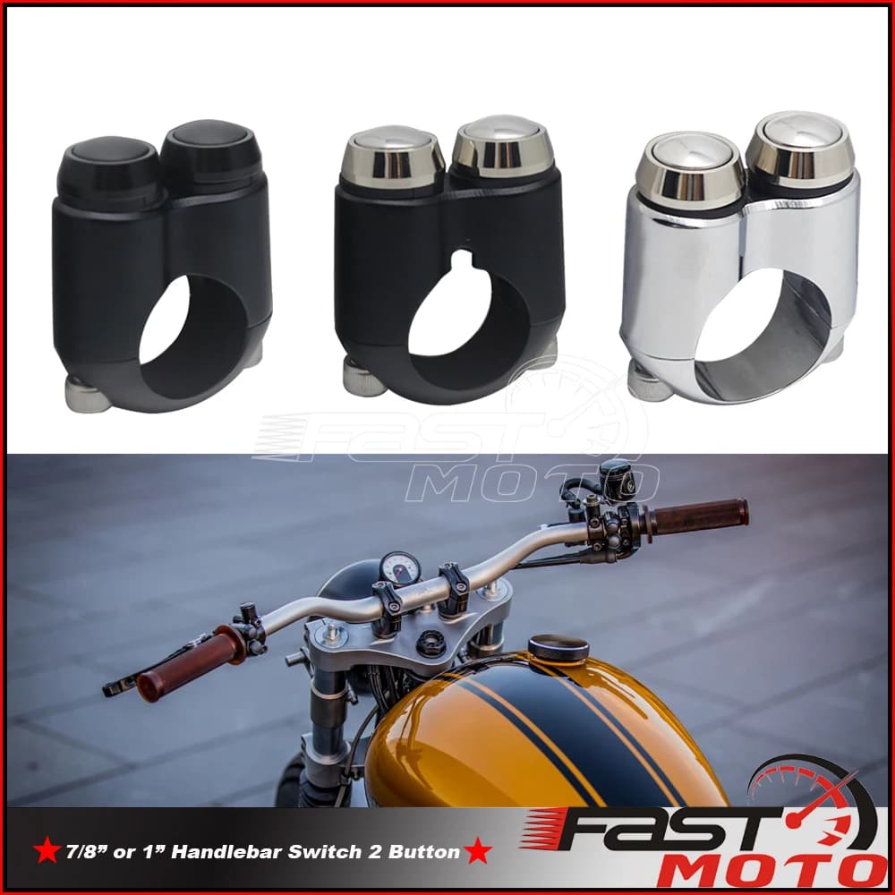 Mini bouton poussoir mince pour guidon, interrupteurs de montage, klaxon d'éclairage de commande, interrupteur M pour BMW R80, R100, K100, 73Inboulon t, barre 22mm, 25mm, 1PC