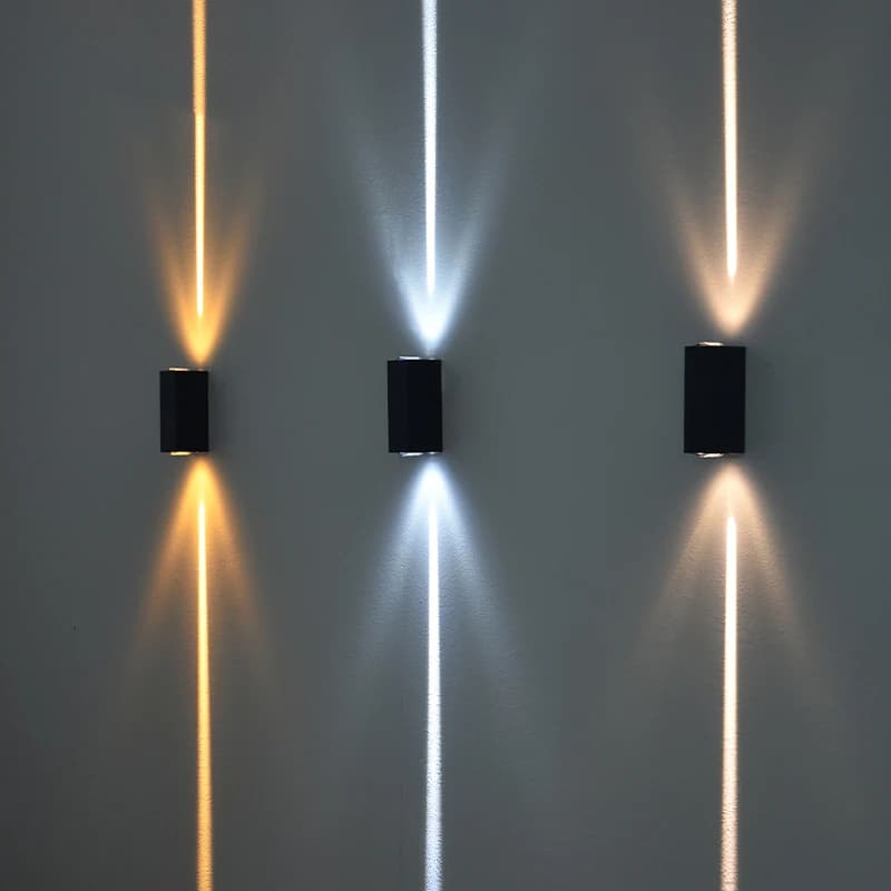Applique murale étanche extérieure 6W LED COB étanche IP65 en aluminium éclairage porche lampe de jardin AC85-265V applique murale extérieure