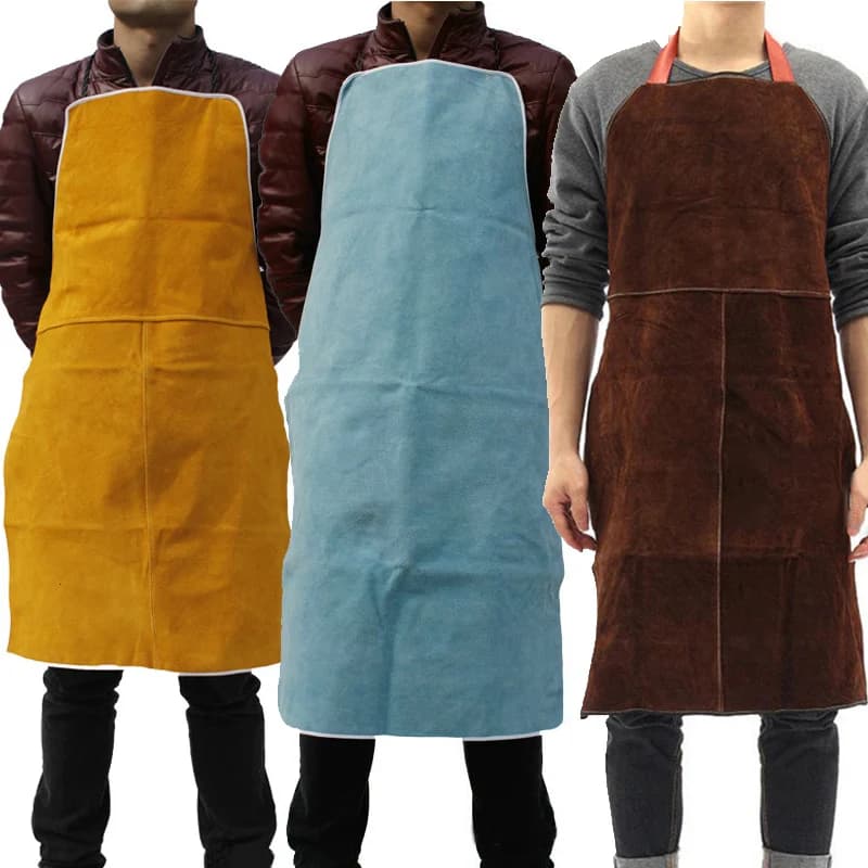 Tabliers de soudage Protection soudeur Protection thermique vêtements de travail cuir de vachette isolation thermique soudeur tablier de Protection