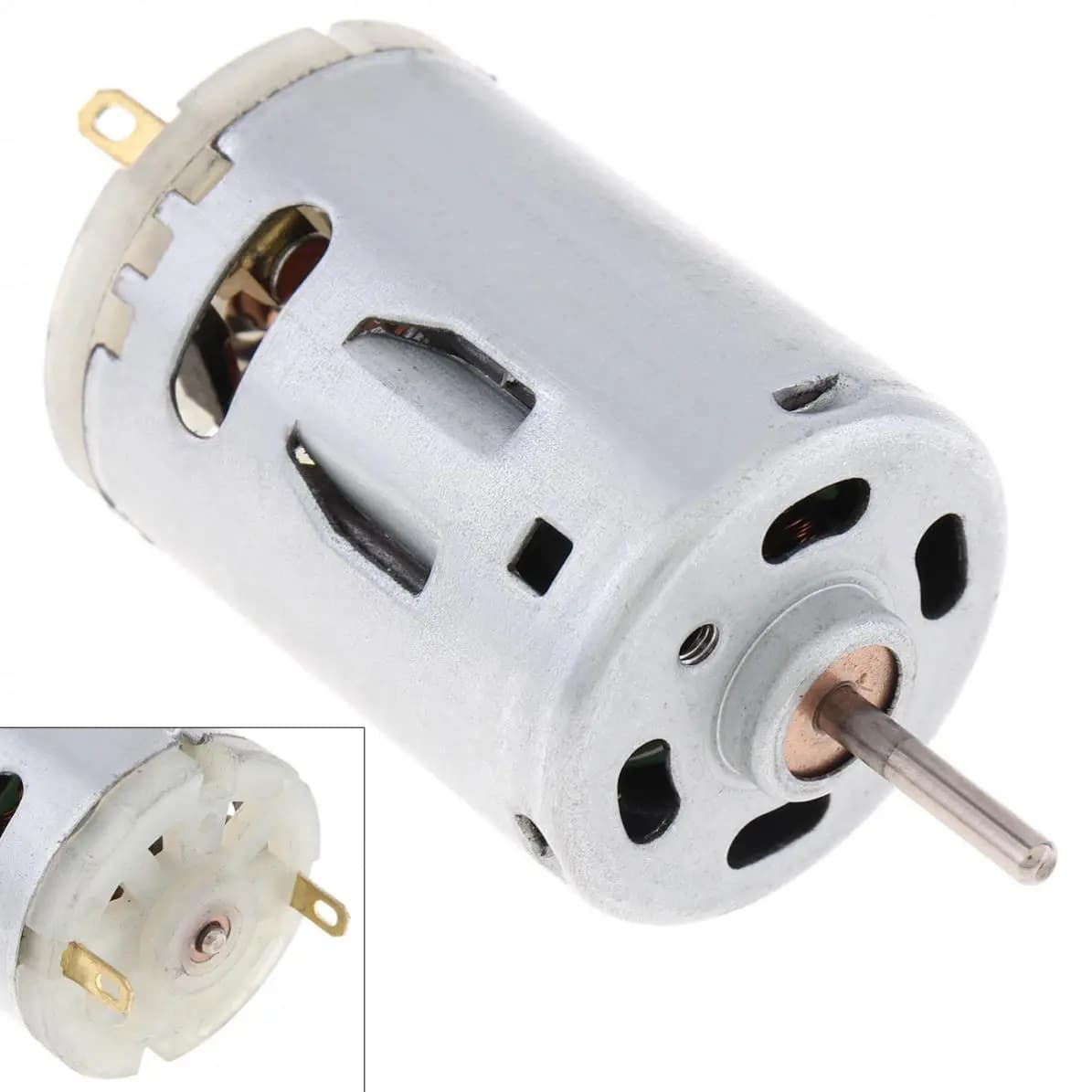 3 V/12 V RS365 3.6A 12800 tr/min Micro moteur haute vitesse brosse en carbone moteur électrique pour sèche-cheveux bricolage jouet ventilateur Mini Micro moteur