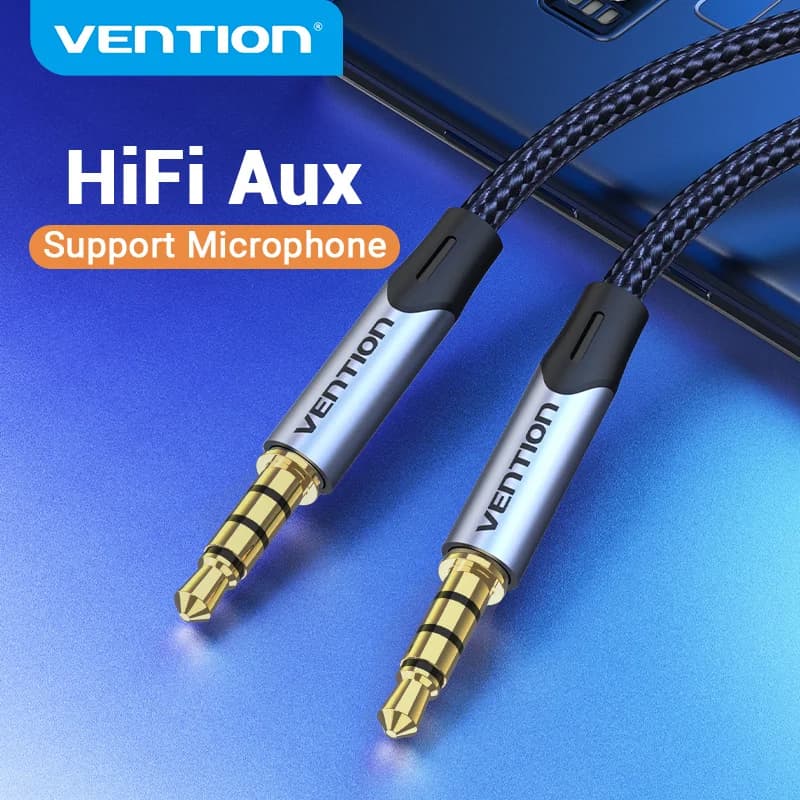 Vention – câble Audio HiFi Jack 3.5 mâle vers mâle, 3.5mm, pour guitare, voiture, Microphone, casque, haut-parleur