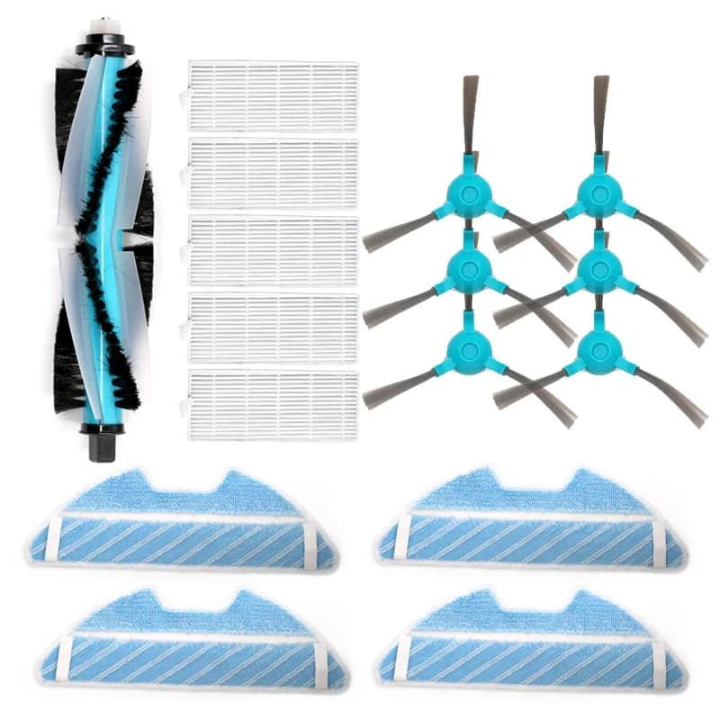 Pièces de rechange pour aspirateur Robot Cecotec Conga 1490 1590, brosse principale, filtre HEPA, Kit d'accessoires, brosse latérale, chiffons de nettoyage