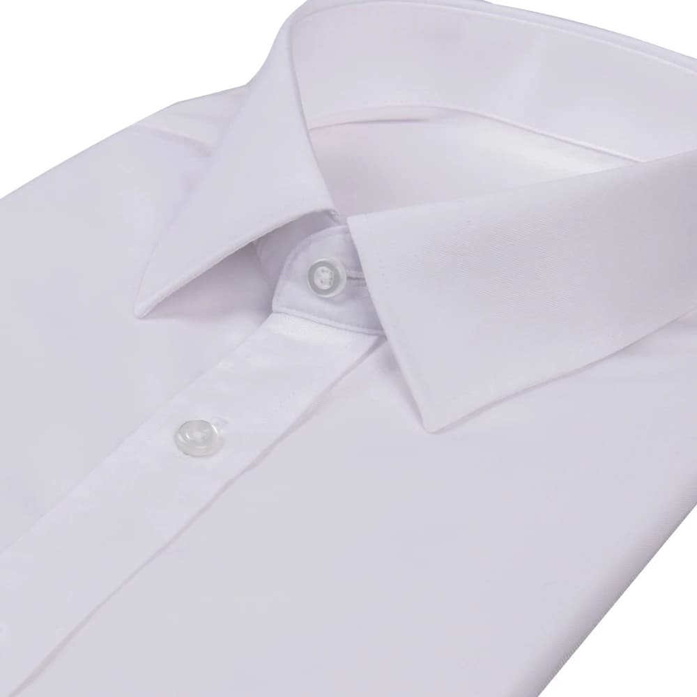 Chemise habillée déformable de luxe, chemises d'affaires personnalisées, 100 coton, blanc, sur mesure, 2 rôles, années 100%