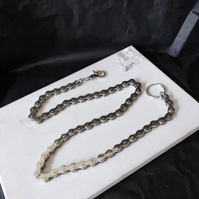 Chaîne de pantalon Punk pour hommes, portefeuille, ceinture, chaîne de vélo, chaîne de pantalon en métal pour pantalons en jean, bijoux à la mode pour hommes et femmes