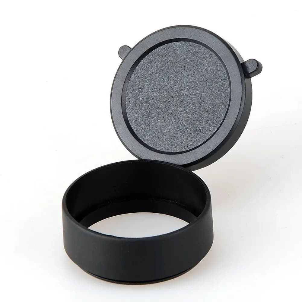 25-64mm couvercle d'objectif capuchon protecteur portée télescopique rabattable ressort lentille couvercle de protection capuchon chasse tir accessoires