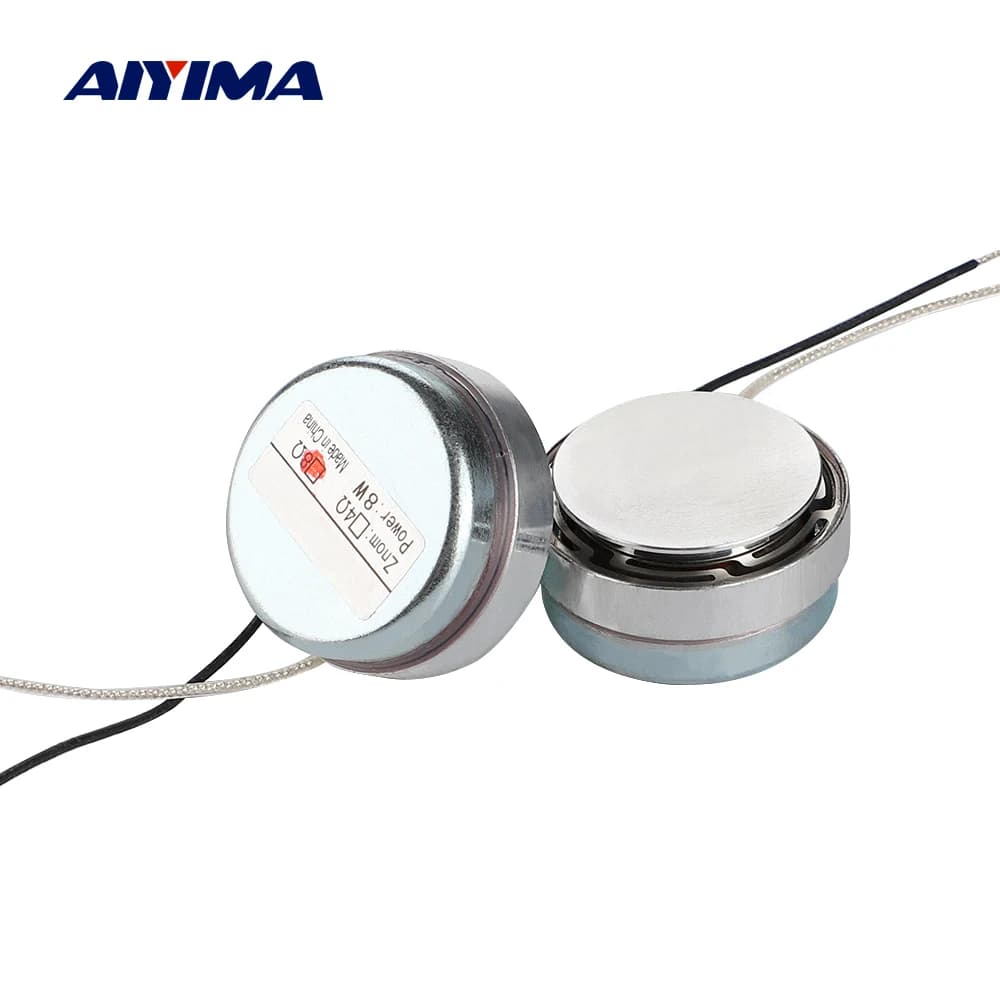 AIYIMA 2 pièces 30MM haut-parleur à résonance de Vibration 8 Ohm 8W Mini haut-parleurs à gamme complète bricolage Home cinéma système sonore pilote
