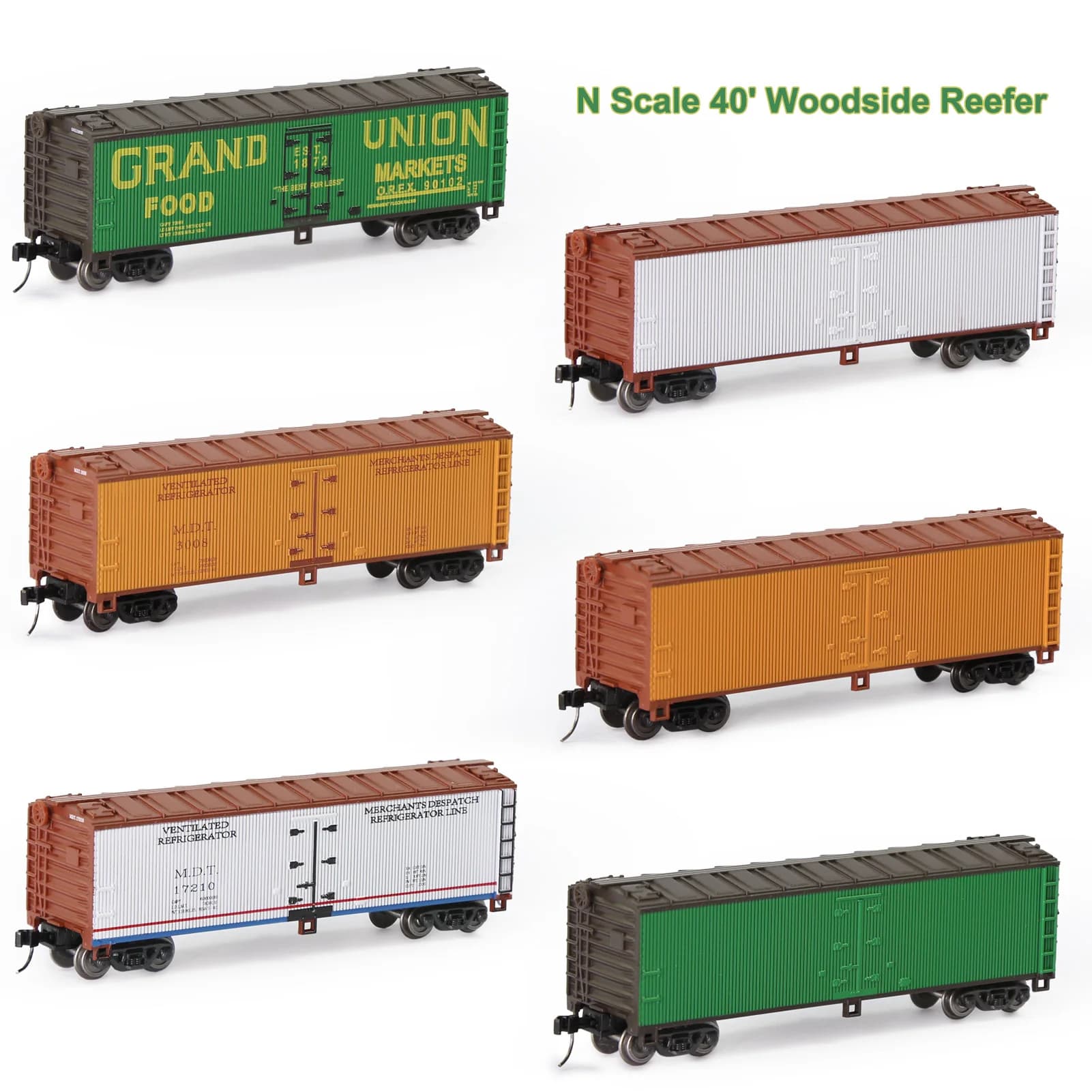 Lot de 3 modèles de Wagons de chemin de fer, échelle 1:160, 40 pieds, boîte de 40 pouces, Stock roulant C15016