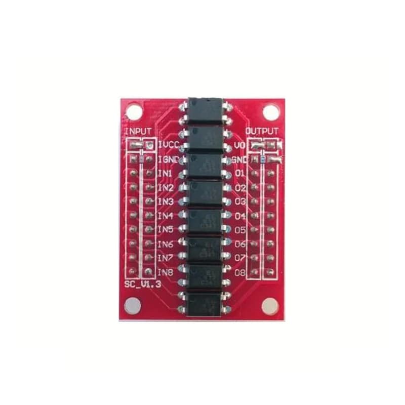 Carte d'isolation optocoupleur à 8 canaux/Module d'isolation optocoupleur d'isolation optocoupleur/3/5/12/24V Amplification de Phase Positive