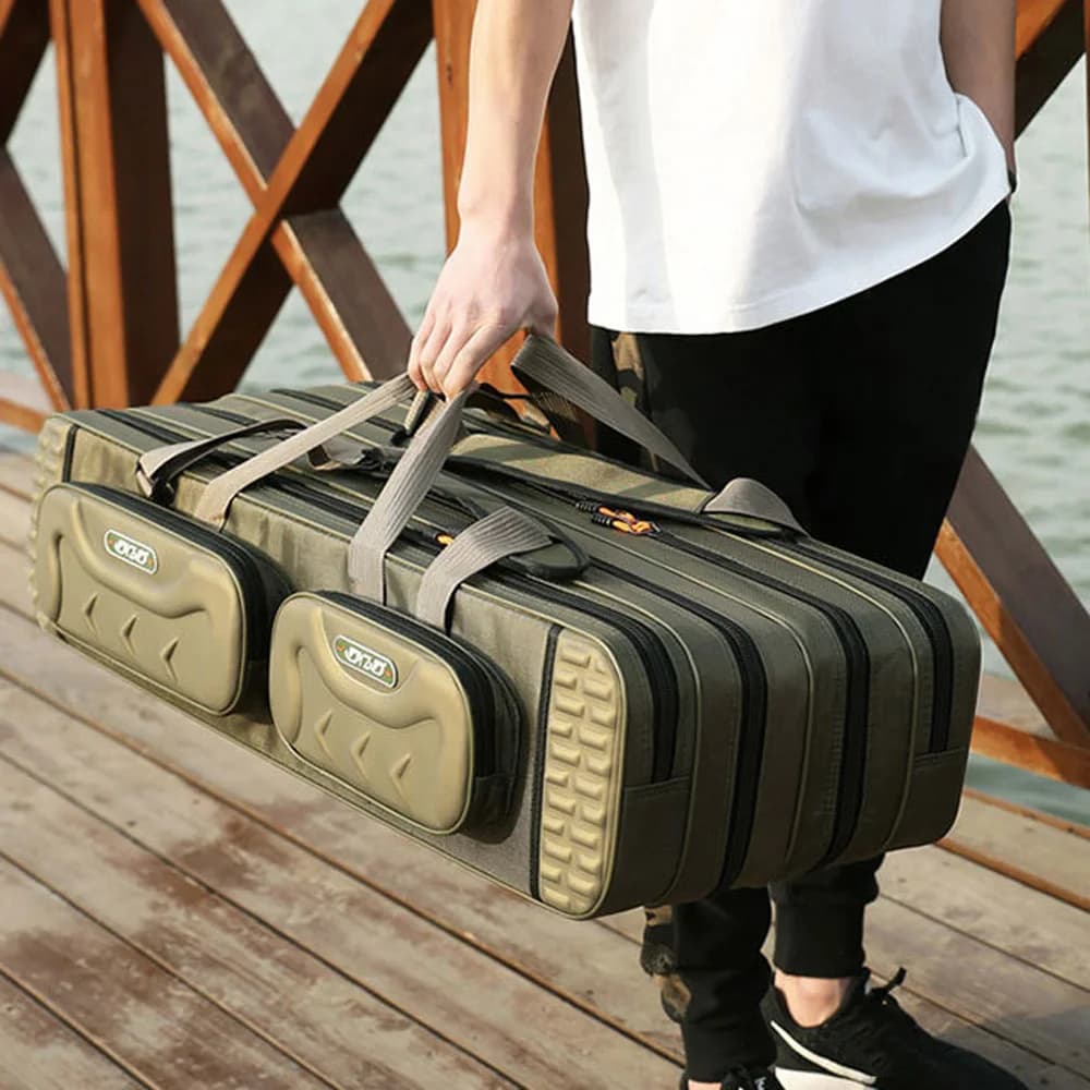 Sacs de pêche étanches à 100 couches, étui de rangement pour moulinet de pêche, sac à dos de grande capacité, équipement et leurres, 80cm, 90cm, 120cm, 3/4 cm, les plus récents