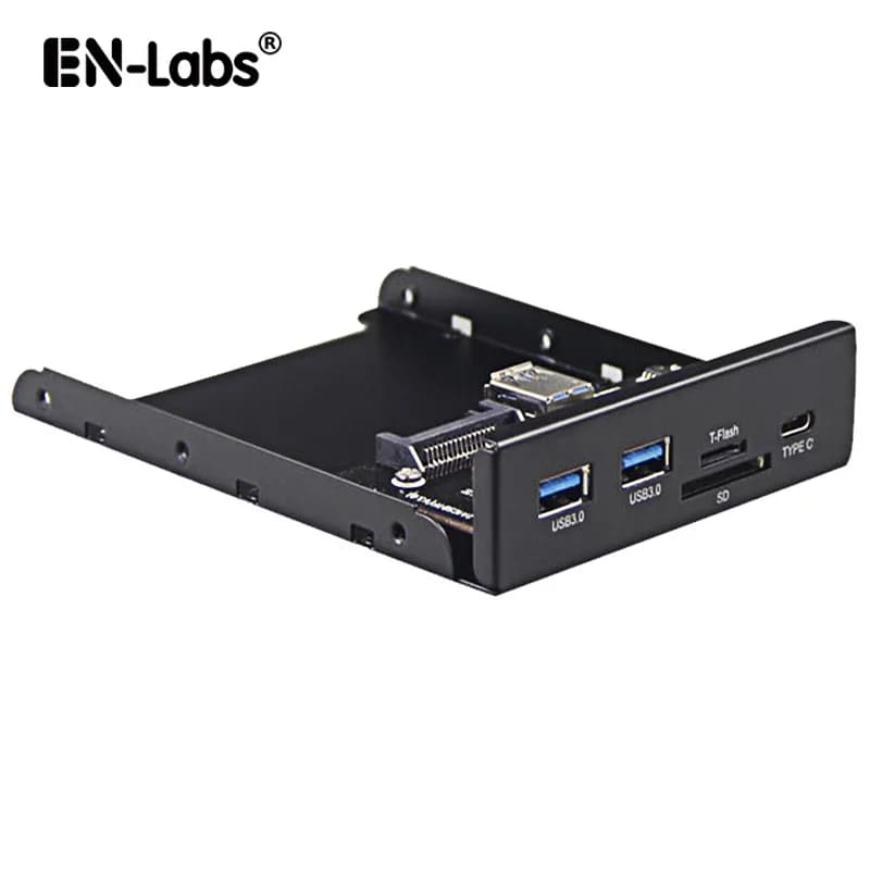 Lecteur de carte interne USB 3.0 SD/Micro SD/TF Flash 3.5, panneau avant USB C Type C 2 ports USB 3.0 Hub de disquette USB 3.1 Gen 1