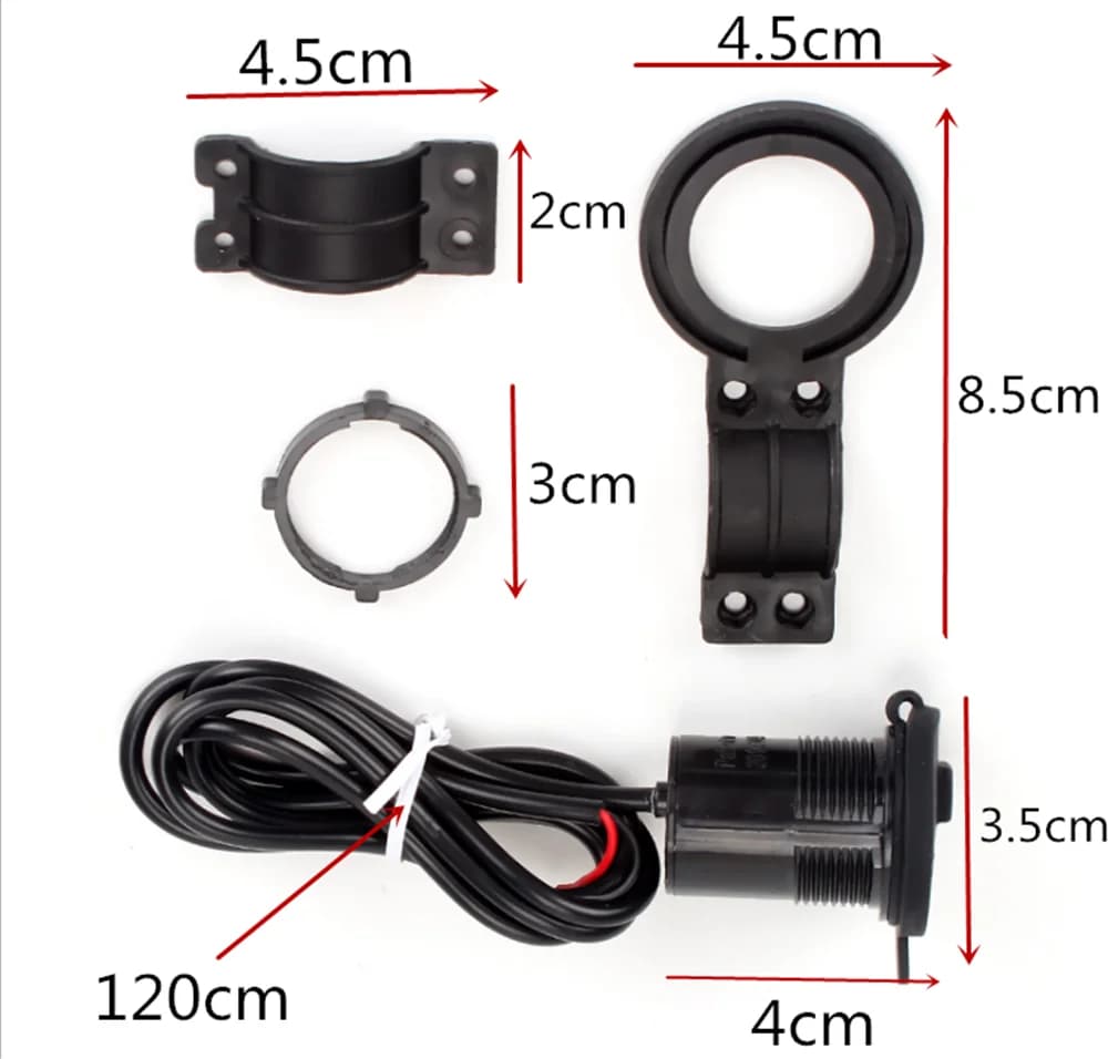 Chargeur USB étanche pour moto, adaptateur secteur pour Kawasaki ZZRfemale Z900 Z650 VERSYS 1000 Vcorde LILS 650cc Z750 Zexecute S, 12-24V