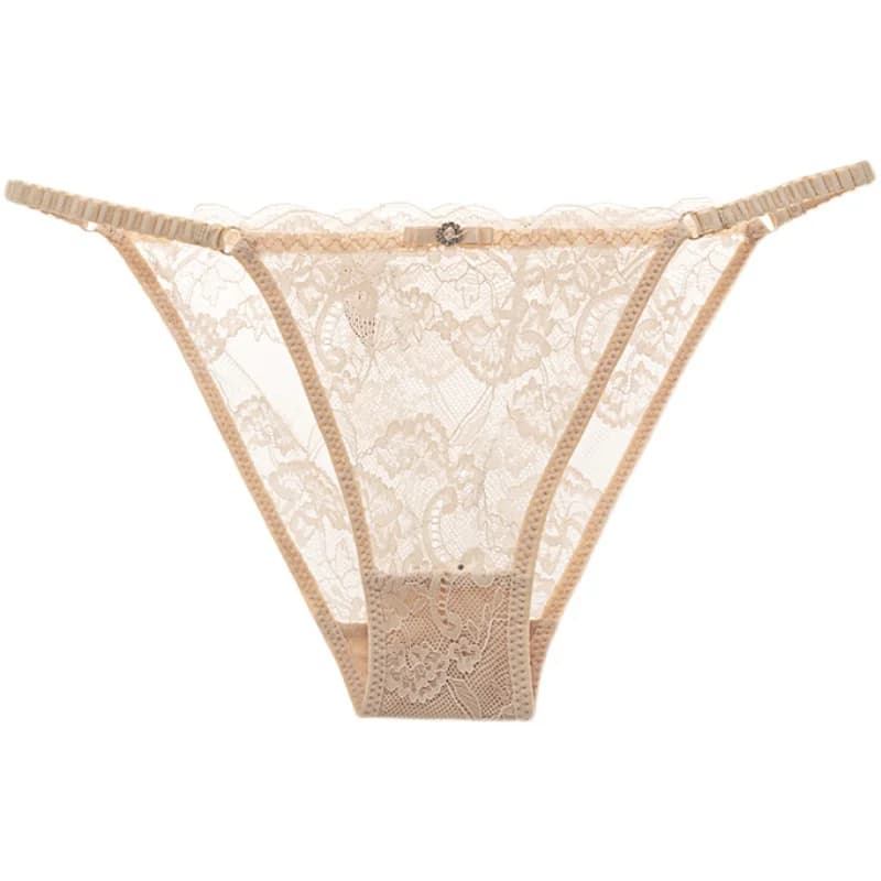 SP & CITY taille basse fleur brodée Sexy femmes sous-vêtements érotiques dentelle transparente évider culotte solide sans couture slips