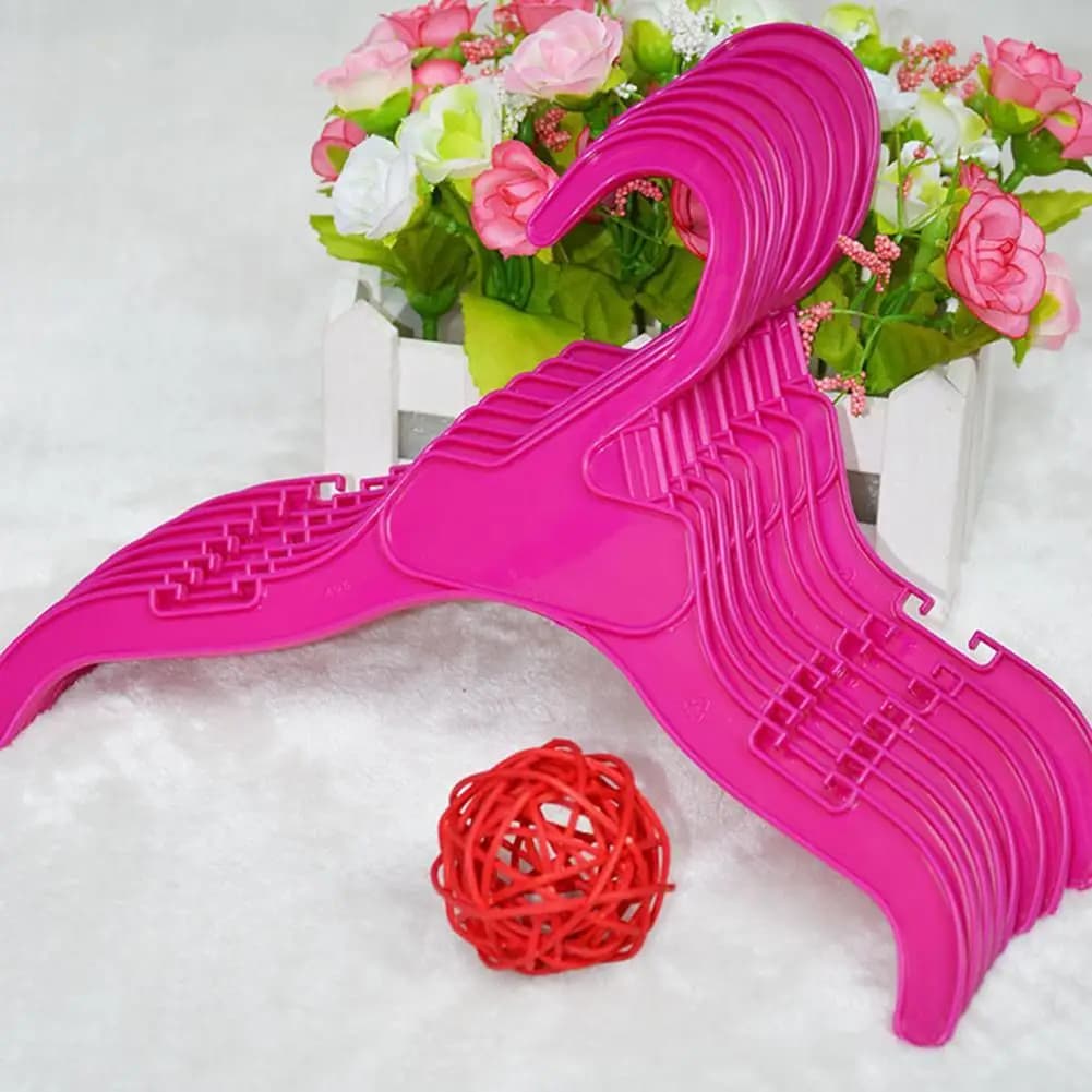 Cintres en plastique pour animaux de compagnie, antidérapants, solides, pour petits et grands chiens, gain de place, 5 pièces