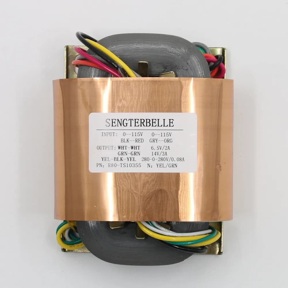 R80-TS10355 100W HiFi R Core a avisé 280V * 2 + 14V + 6.5V Pour coque Audio Tube Preamp Alimentation