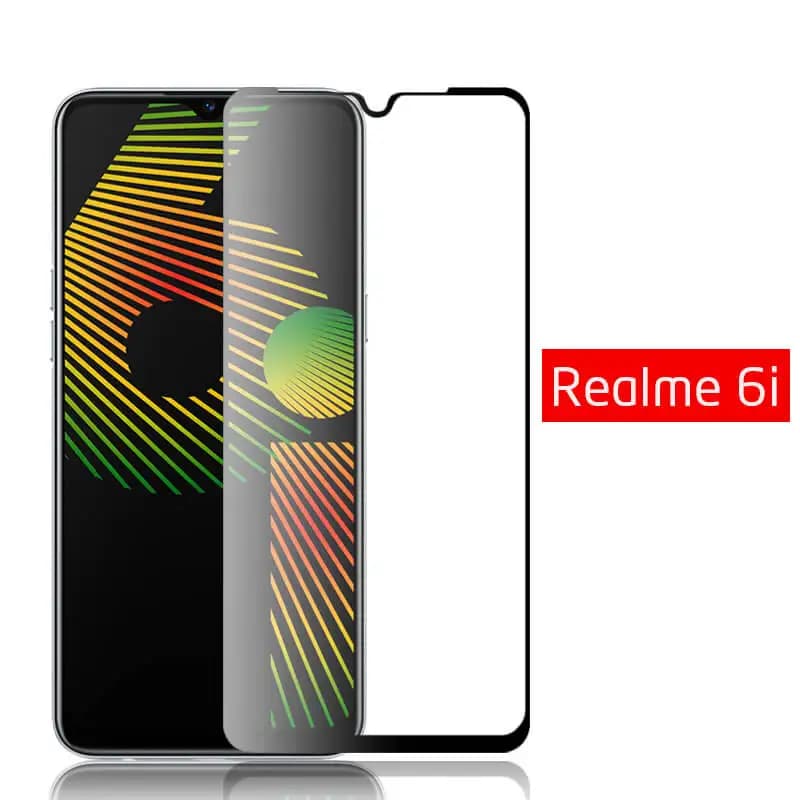 Protecteur d'écran pour oppo Realme 6i 6 i C3 7 Pro, en verre trempé à couverture complète, pour Realmi 6i Realme6i