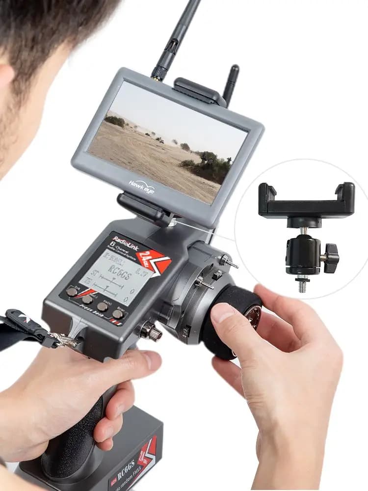 Support d'écran pliable Radiolink pour moniteur FPV et contrôleur émetteur RC, compatible avec les accessoires RC4GS V3 et RC6GS V3