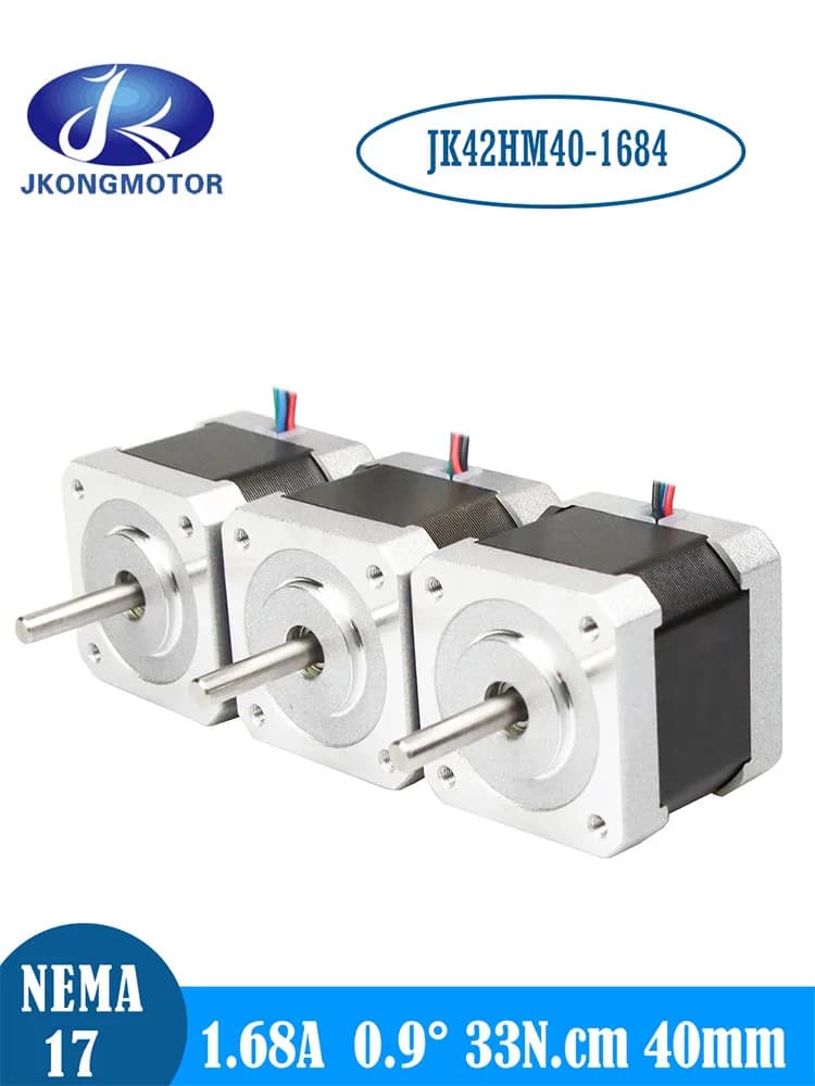 Jkongmotor-Moteur pas à pas 1/3PCS 0.9Deg 42mm L = 40mm 33Ncm 4 fils moteur pas à pas JK42HM40-1684 1.68A pour DIY 3D Imprimante CNC Robot