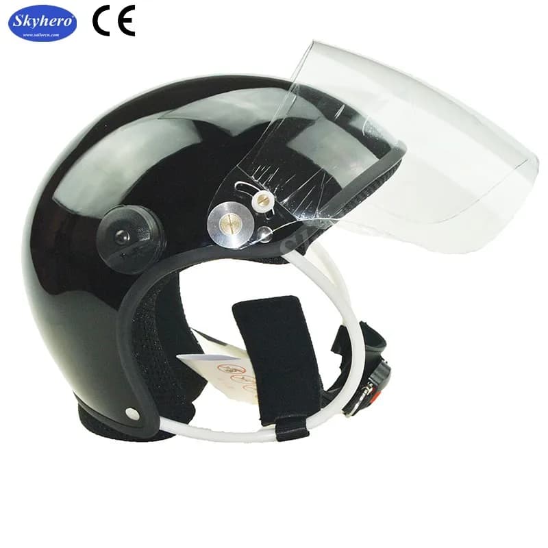 Casque Paramoteur avec visière, certifié EN966, uniquement avec visière et pièce à installer