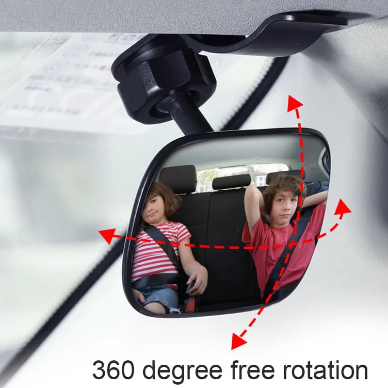 Rétroviseur de voiture de dessin animé pour bébé, siège arrière, vue arrière, sauna, support de repos pour enfants, moniteur de sécurité pour bébé, accessoires pour enfants