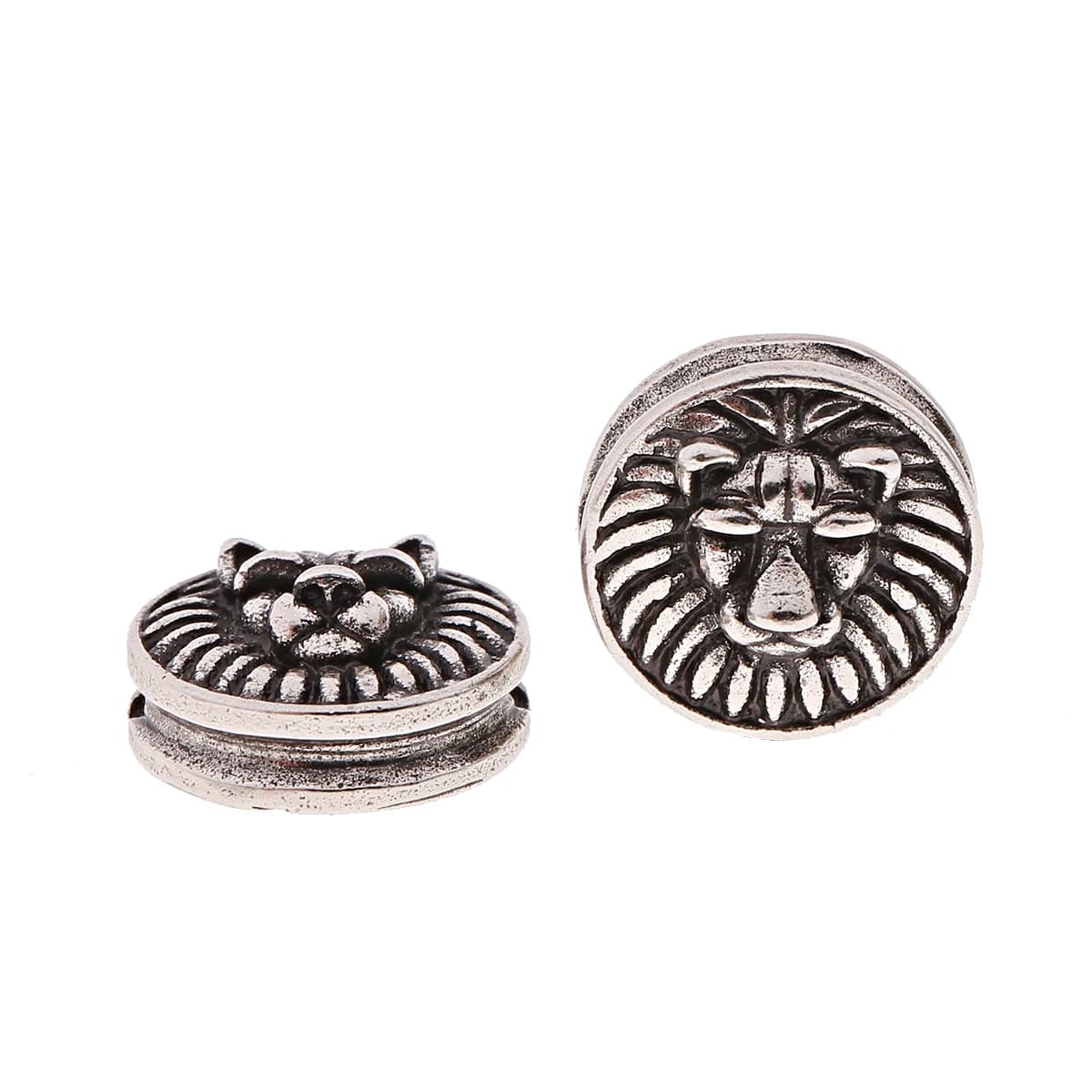 Perles de Lion antiques, brelobricolage artisanales pour la fabrication de bijoux, accessoires de Bracelet, perles d'espacement Punk, fournitures faites à la main pour la couture