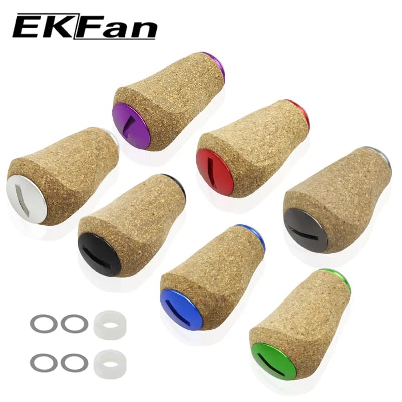 EKfan pour DAI&SHI – Nouvelle poignée de moulinet de pêche en bois souple – Accessoire de poignée DIY pour moulinet de pêche