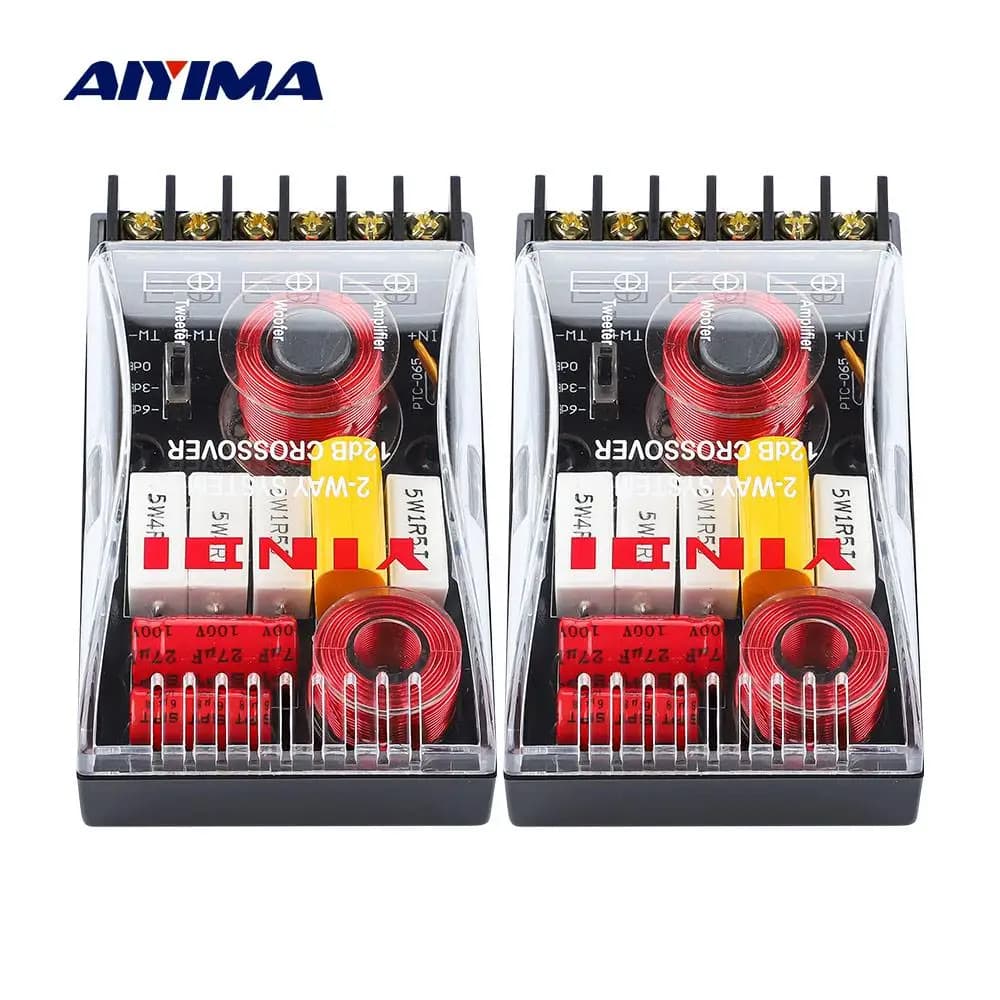 AIYIMA-Haut-parleur audio de voiture, 200W, 2 voies croisées, aigus, basses, indépendant, filtre haut-bas, synchronisation morte, 2 pièces
