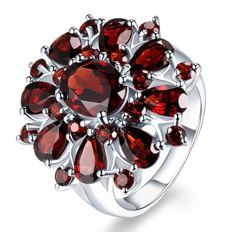 ZDADAN 925 bagues en argent Sterling Zircon pour femmes charme bijoux de mariage