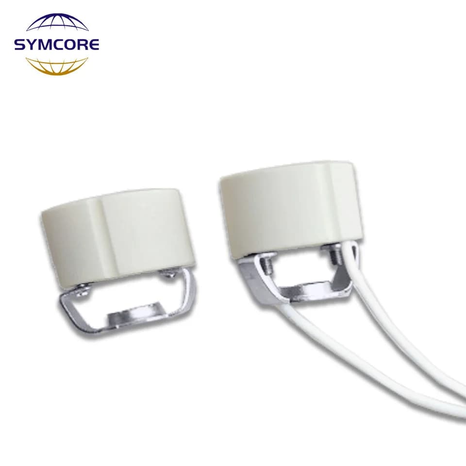 Support fixe de lampe à prise directe haute tension en céramique avec raccords de tête de lampe, GU10, M10, prompt ket, 5 pièces