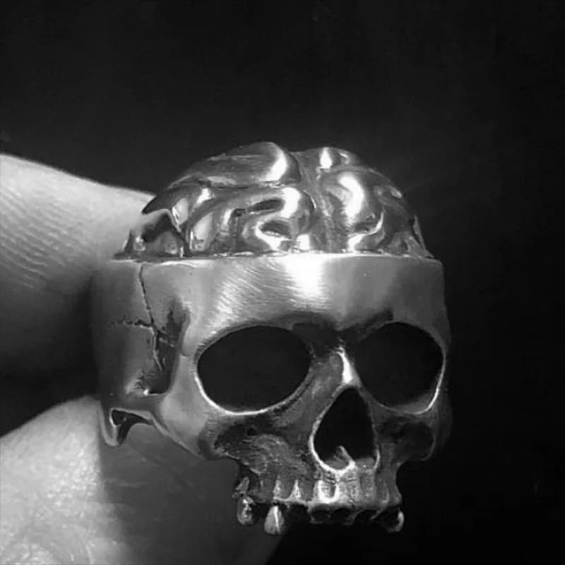 Cool StuffMen's Punk Rock crâne anneau Style gothique en acier inoxydable 316L Biker anneau moto bande bijoux en gros Anel cadeau