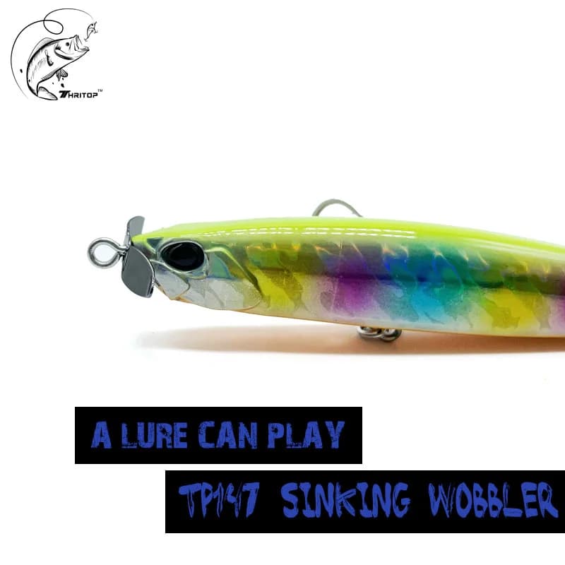 Thritop – appât dur coulant de haute qualité pour la pêche en profondeur, leurre pour attraper des poissons, nouveau modèle, 110MM, 27G, TP147