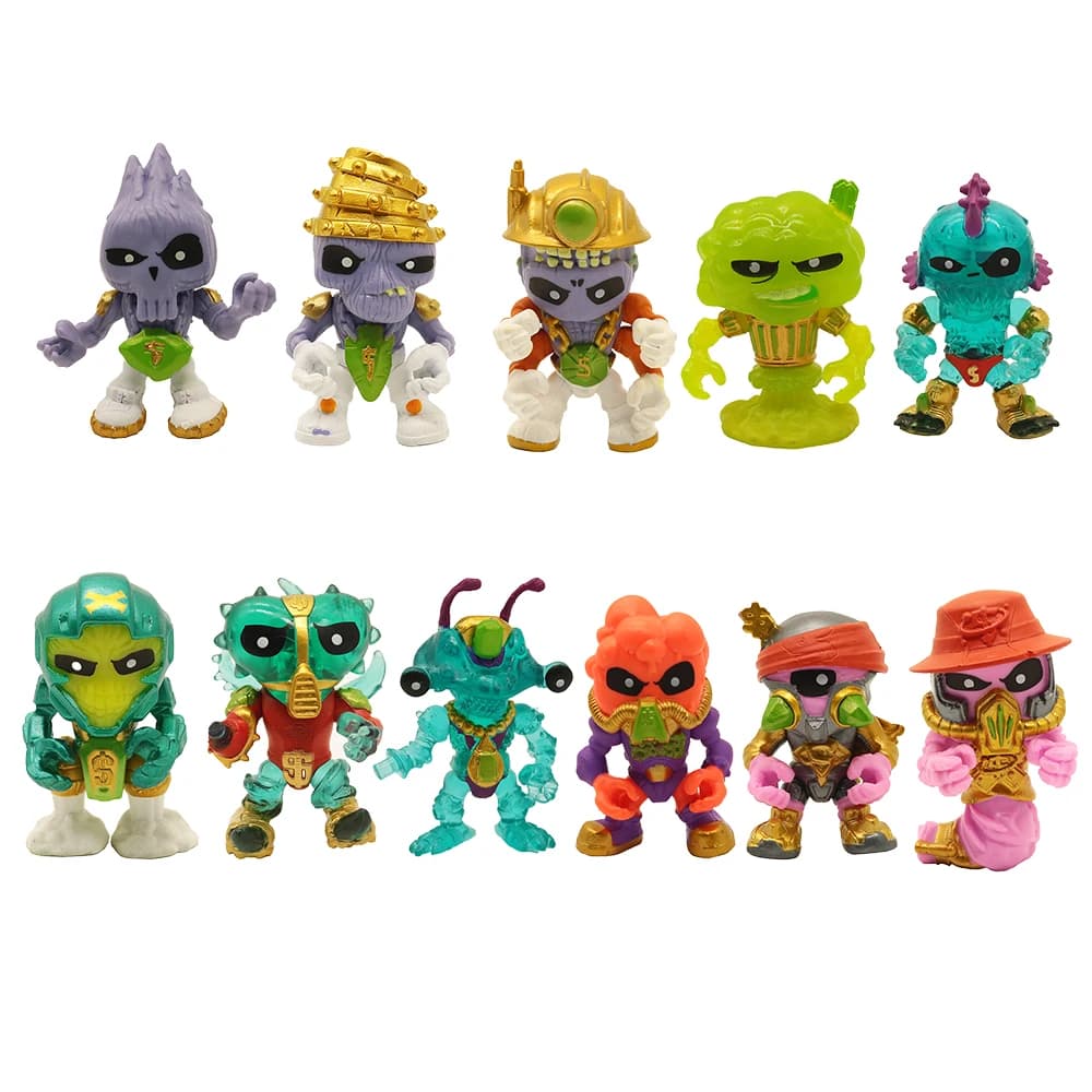 5 figurines d'action originales Treasure X Aliens avec accessoires, envoi aléatoire