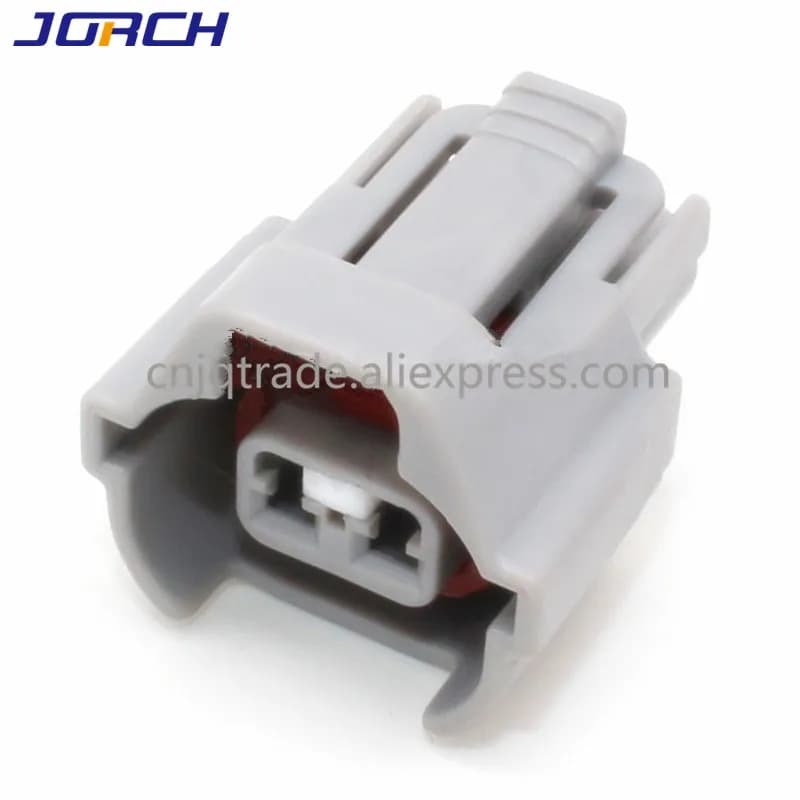 10 Ensembles de Connecteurs Nippon Denso 2 Broches 15316989 avec Verrouillage Avant Blanc pour Injecteur de Carburant 6189-0670 avec Bornes et Caoutchoucs