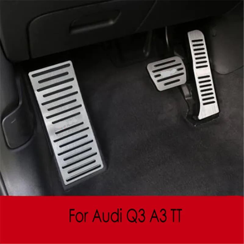Pédales de frein à gaz et carburant pour voiture, repose-pieds en aluminium, plaque pour Audi Q3 8U A3 8P A1 TT LHD, accessoires de style de voiture