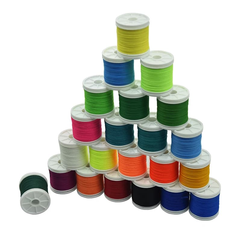 Guide de canne à pêche, fil d'enroulement, fil tressé 150D, anneau en Fiber de Polyester, ligne de fixation, accessoire de construction DIY 150M