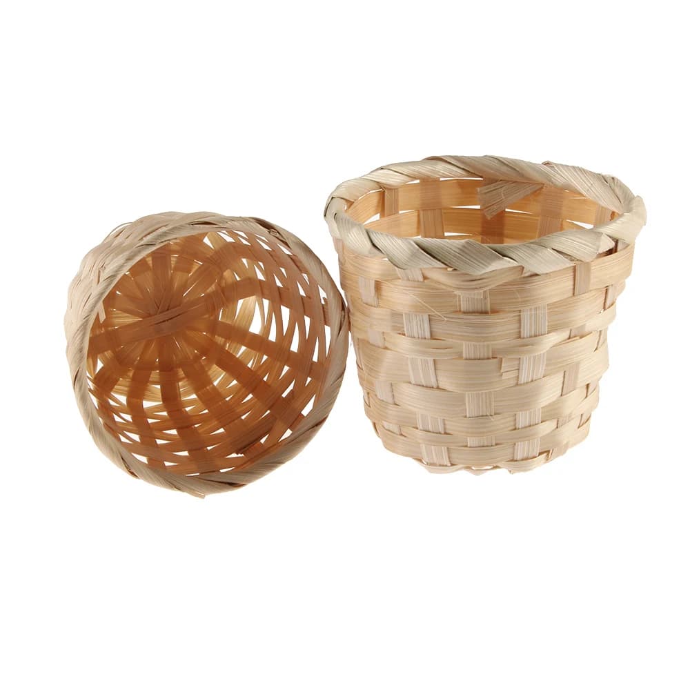 Mir en rotin pour produits de tissage en bambou, finition de bureau, rangement à domicile, boîte à plantes, offre spéciale, petit, WUNICEF, 1 pièce