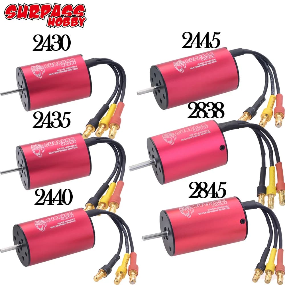 SURPASS HOBBY 2430 2435 2440 2445 2838 2845 moteur sans balais pour Wtloys Remo XLH Timaya Redcat 1/12 1/14 1/16 1/18 RC voiture bateau