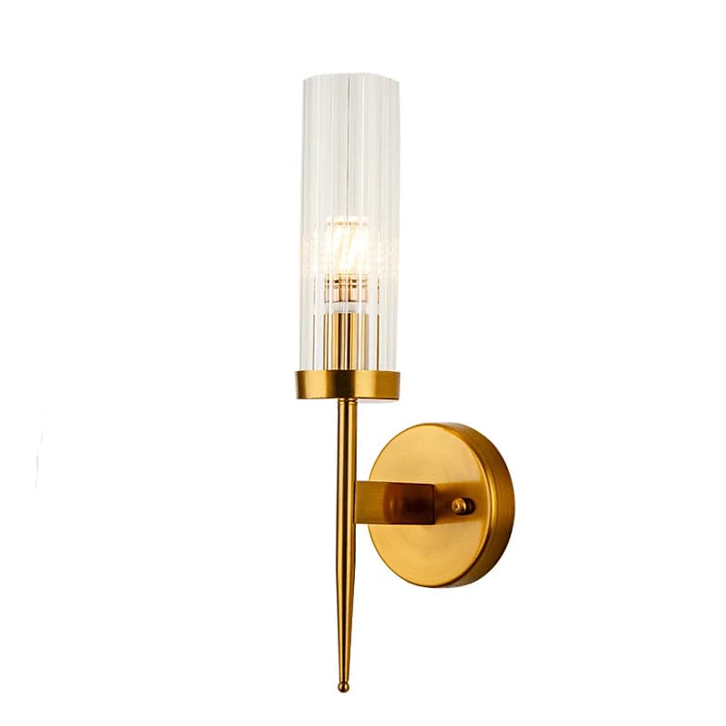 Applique murale nordique LED pour escaliers, chambre, salle de bain, couloir, miroir, avec abat-jour en verre E14