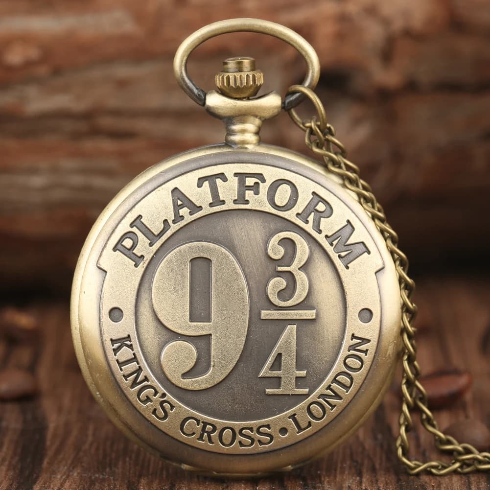 Montre de Poche à Quartz Rétro en Bronze pour Homme et Femme, Anzlog, Cadran à Numérisation Arabe, Collier Fin, Pendentif, Cadeau, 9 3/4