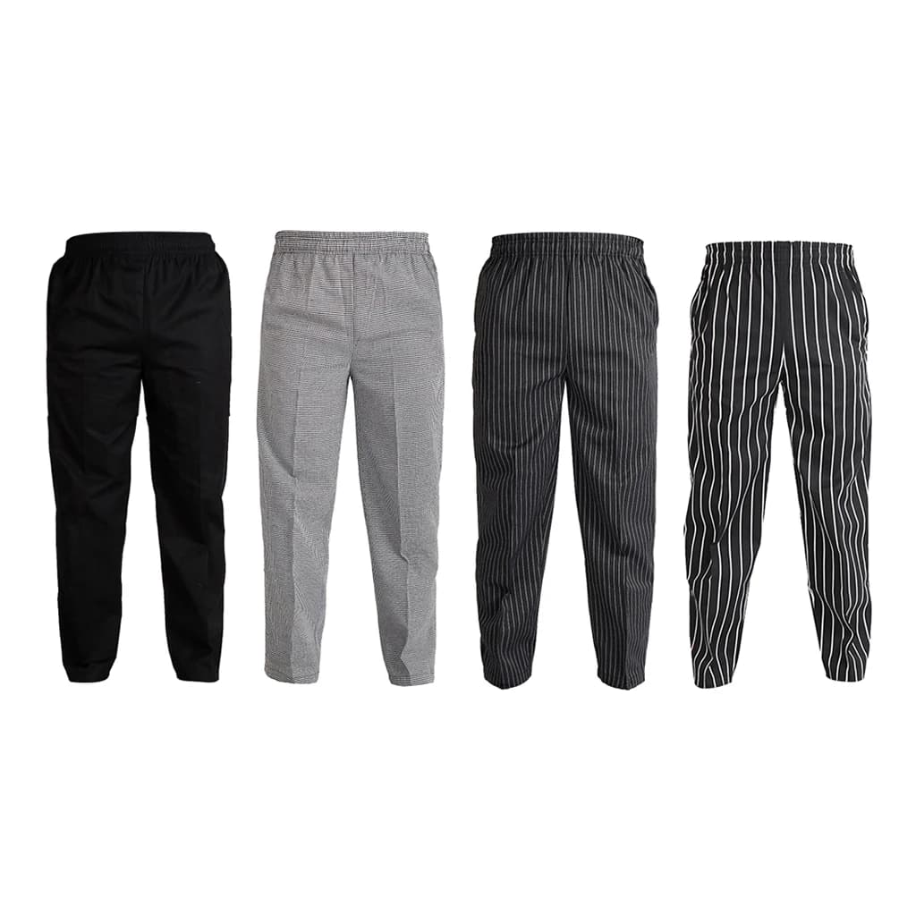 FjKitchen-Pantalon de chef baggy en polyester, 4 motifs, 5 TANOptionnel, vêtements de travail