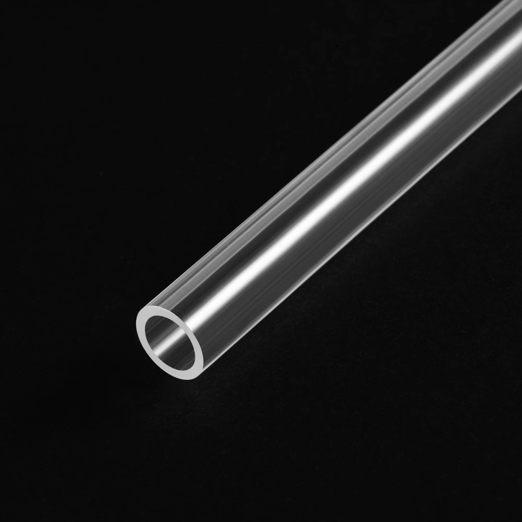 Uxcell O.D 8mm-22mm 50cm de Long tuyaux acryliques rigides Tube rond Tube Transparent PMMA Tube Aquarium Accessoires raccords de tuyauterie