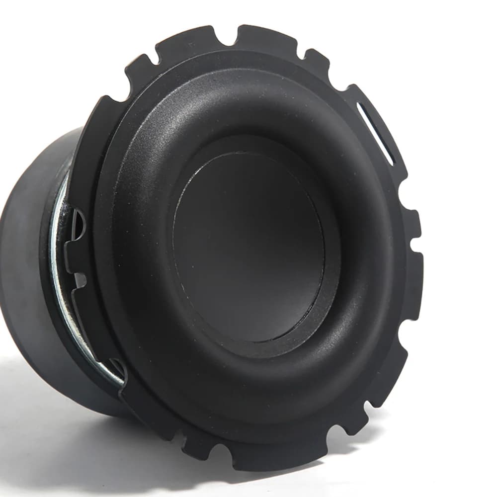 Haut-parleur de caisson de basses central, caisson de basses à basses profondes, grand haut-parleur en caoutchouc, audio de voiture, cinéma maison, bricolage, 4Ohm, 50W, 4.5 pouces, 1 pièce