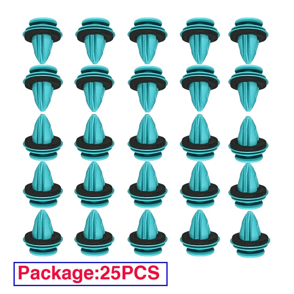 Clips de fixation de pare-chocs automobile, 10/20/25 pièces, Rivet de fixation de panneau de porte, doublure de garde-boue pour panneau de garniture de porte de voiture, Clip vert personnalisé