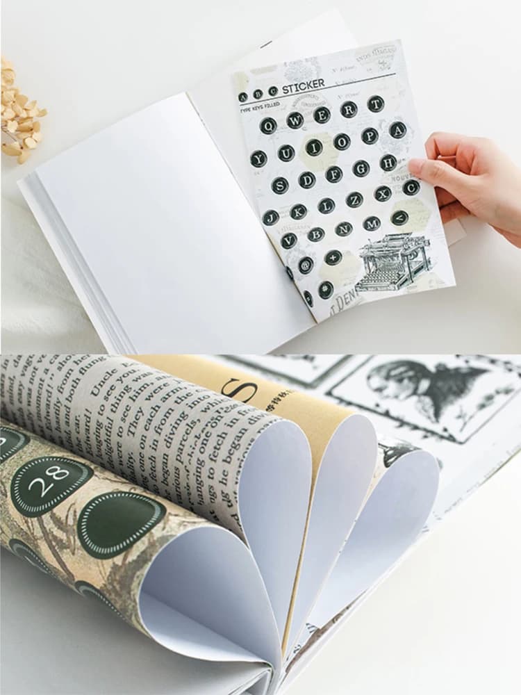 Fromthenon-Autocollants pour Journal Ins, Série Vie, Mignon, Livre, Étiquette, Licence, Journal, Scrapbooking, Bricolage, Papeterie Décorative
