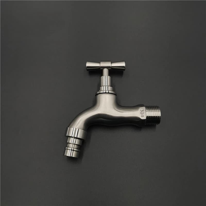 Lavabo de jardin mural en acier inoxydable, balai extérieur brossé, vadrouille Torneira Parede G1, 2 ', 304