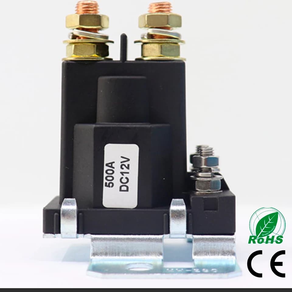 Relais de démarrage à double batterie, 4 broches, grand courant 500A 12V 24VDC, interrupteur d'alimentation de voiture, relais de démarrage, contacteur de démarrage automatique, courant lourd