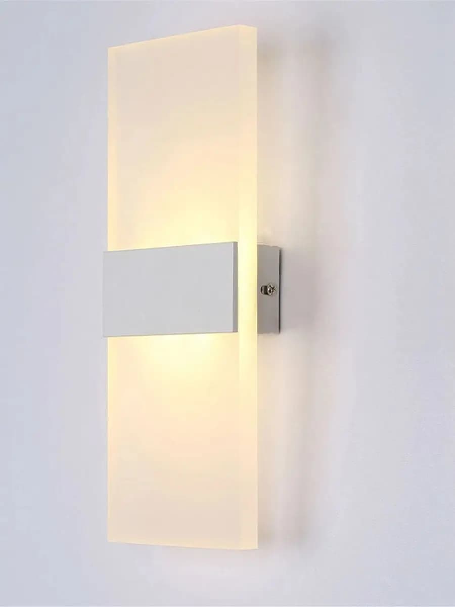 LED acrylique applique murale AC85-265V RectangleWall applique salon chambre fond mur couloir applique