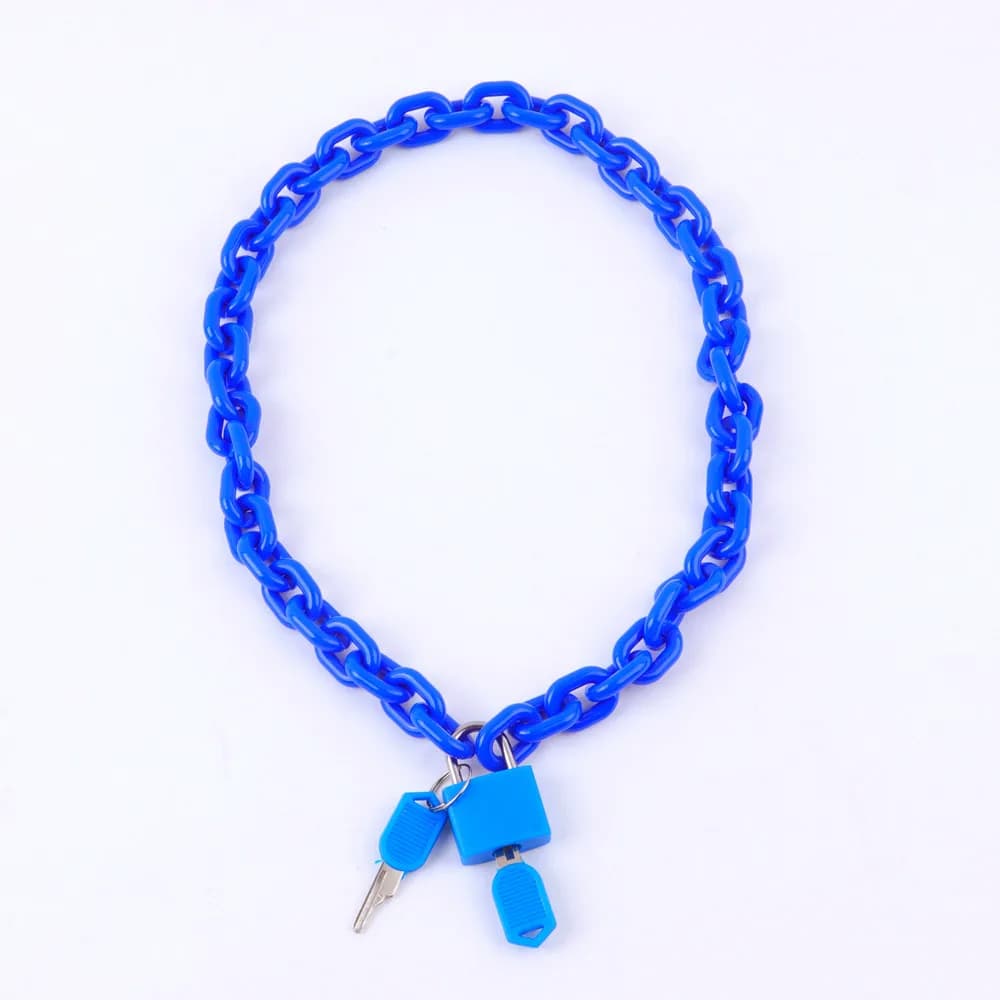 Collier pendentif JOLock en acrylique pour hommes et femmes, Long collier coloré, Rock Punk Link, boîte de nuit de mode, cadeau de bijoux, nouveau