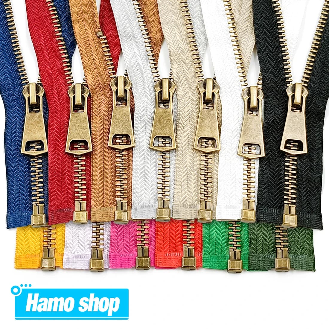 5 # Coloré de haute qualité à extrémité ouverte serrure automatique cuivre métal fermeture éclair bricolage artisanat pour vêtements poche vêtement chaussures sacs couture