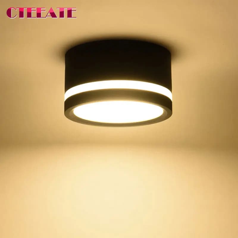 Plafonnier LED encastré avec guide latéral pour plafond 5W 7W 9W 12W 15W 18W 3W, spots LED, luminaires de plafond