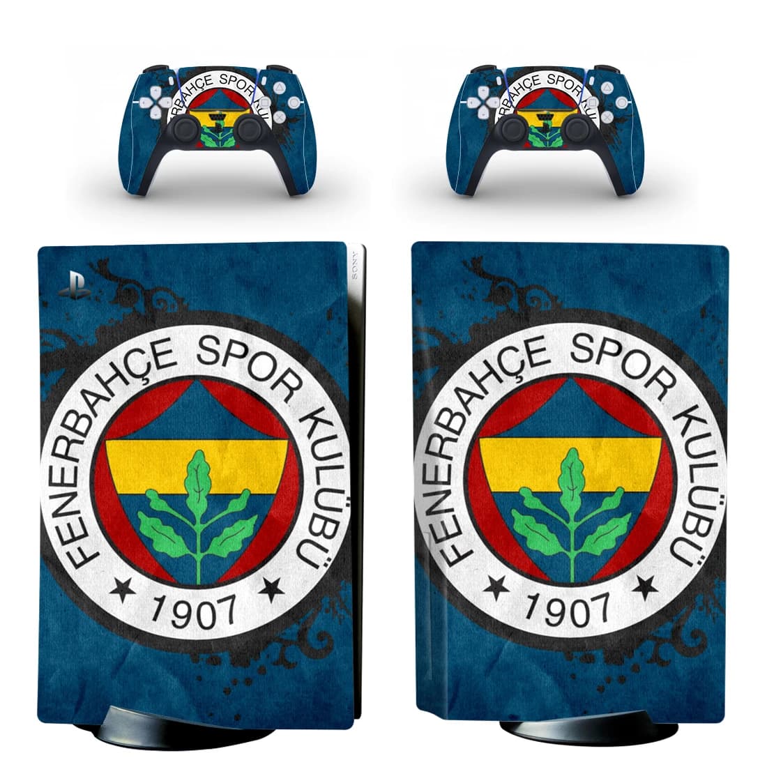 Fenerbahce PS5 disque Standard autocollant couverture pour Console et 2 contrôleurs PS5 disque peau vinyle